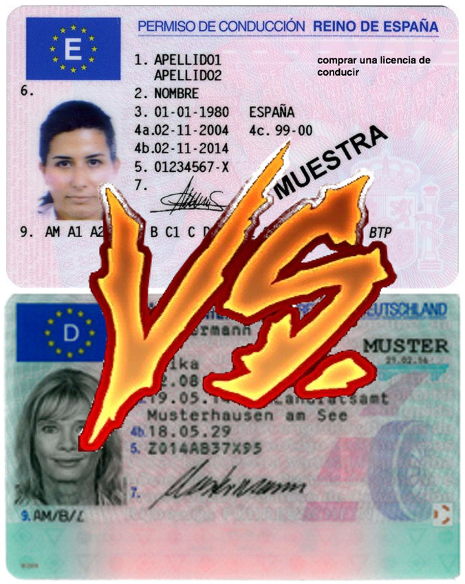 Deutscher oder spanischer Führerschein.
